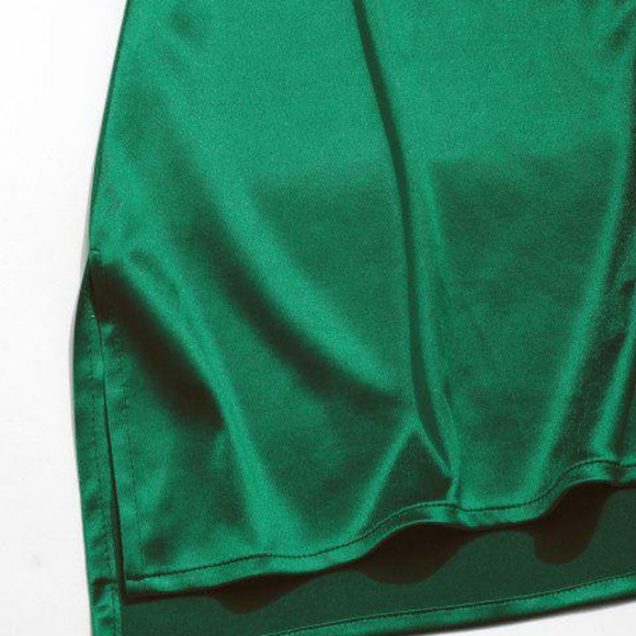 Side Slit Satin A Line Cami Dress NWT - Picture 3 of 6